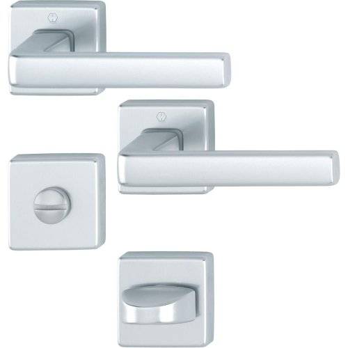 Hoppe Drückergarnitur Dublin 1124/843KV/843KVS, WC/S, 8(5), F1, TS 37-42