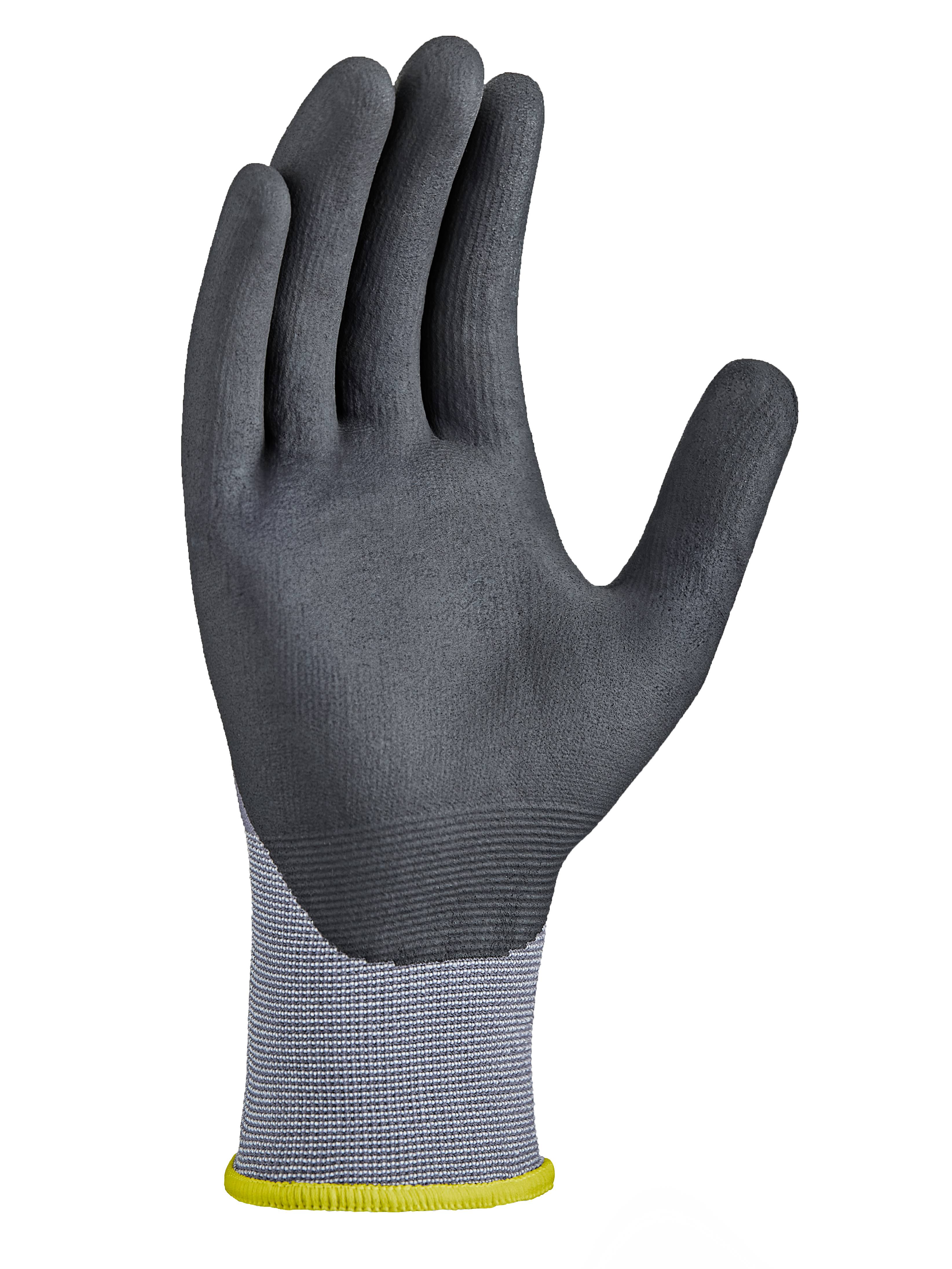 teXXor® Nylon-Strickhandschuhe black touch® grau/schwarz 10