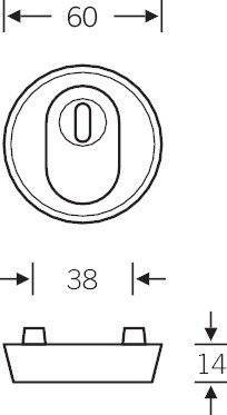 Ein rundes Zifferblatt mit der Ziffer „0
