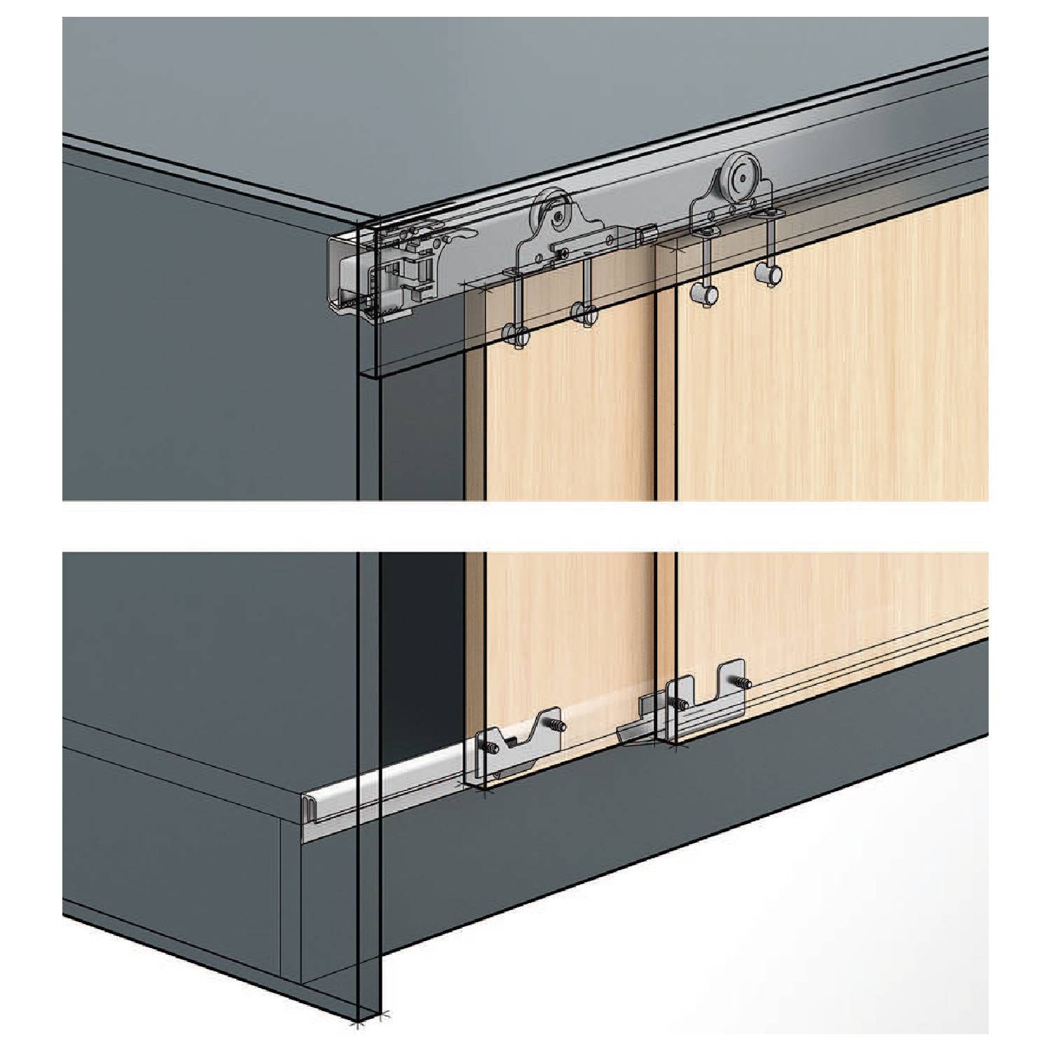 Top Line 1 Komplett-Set 3-türig 750N