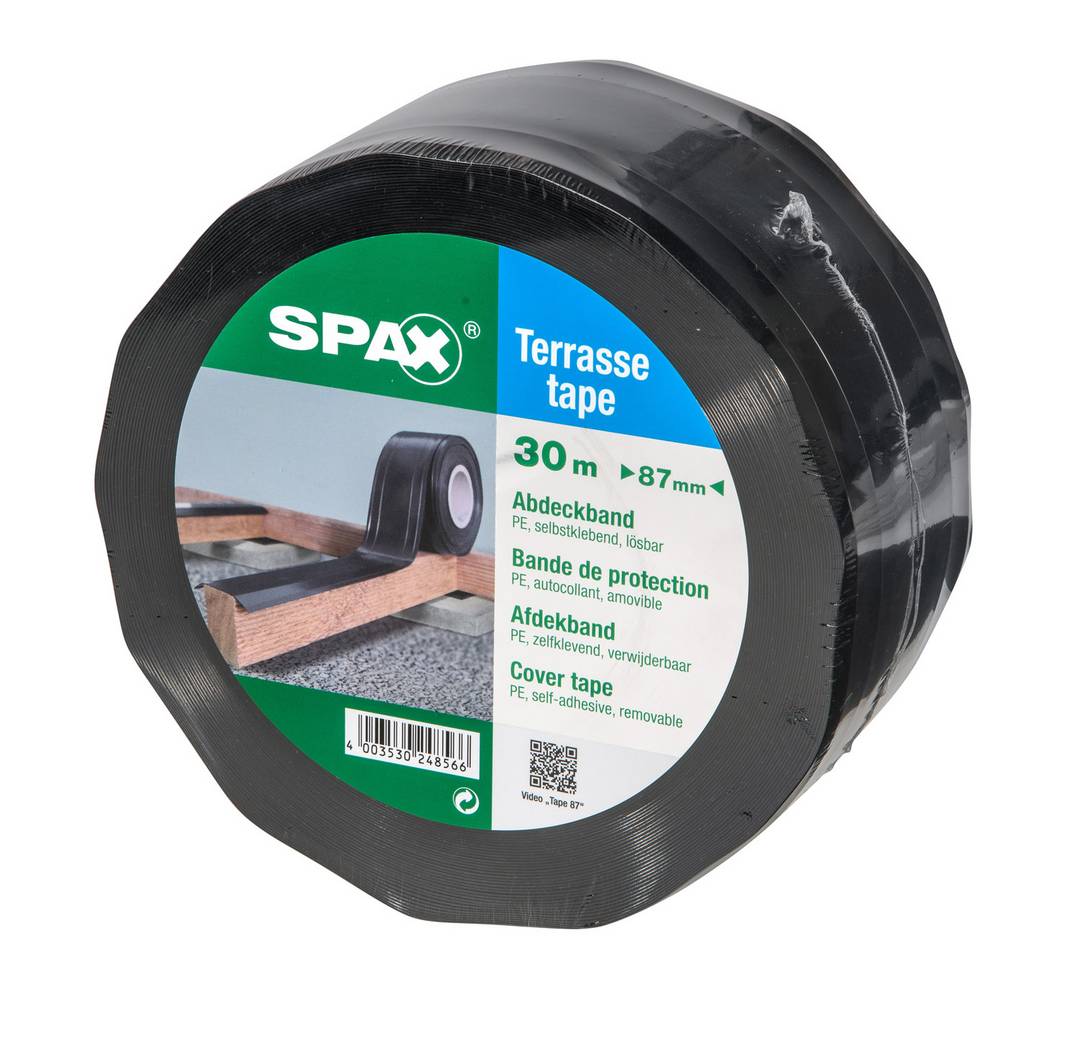 Spax Tape Abdeckband 87 Mm, Rolle 30 Mtr., Stärke 0,5 Mm