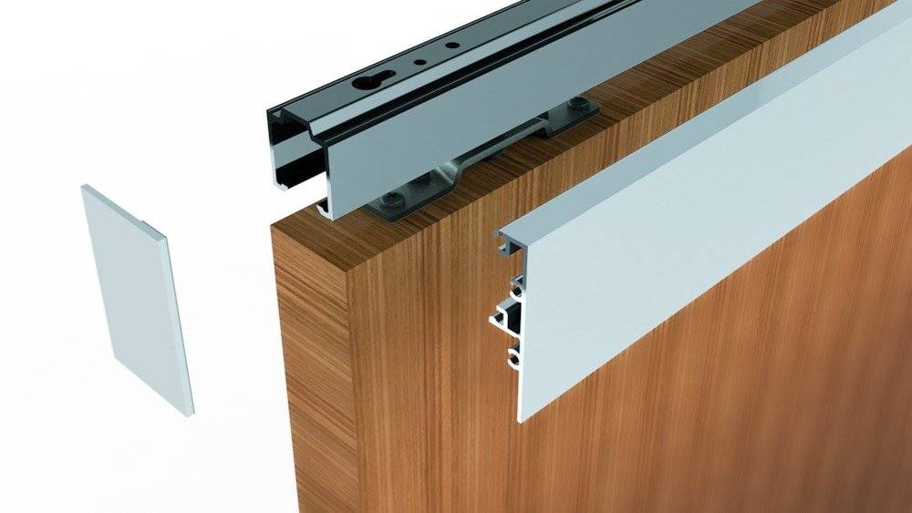 HELM Klipsblende H=65 EV1 eloxiert, für Holz, 1700 mm