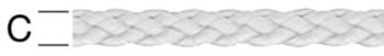 Vormann PP-Schnur/Seil rundgeflochten weiß 4 mm