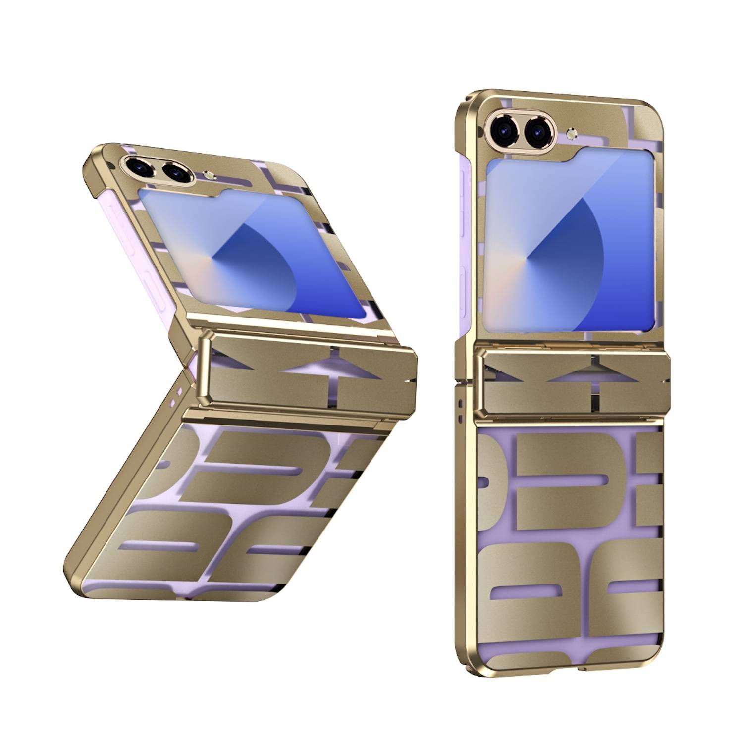 Für Samsung Galaxy Z Flip6 5G Design Electroplating Schutz Hülle Case