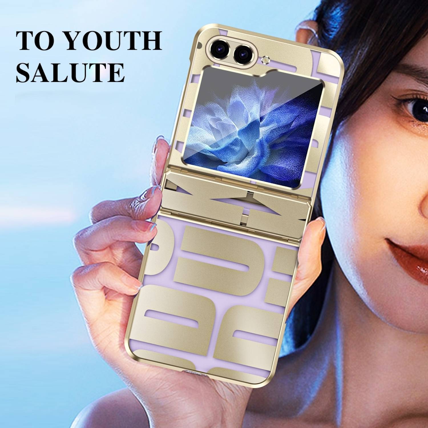 Für Samsung Galaxy Z Flip6 5G Design Electroplating Schutz Hülle Case