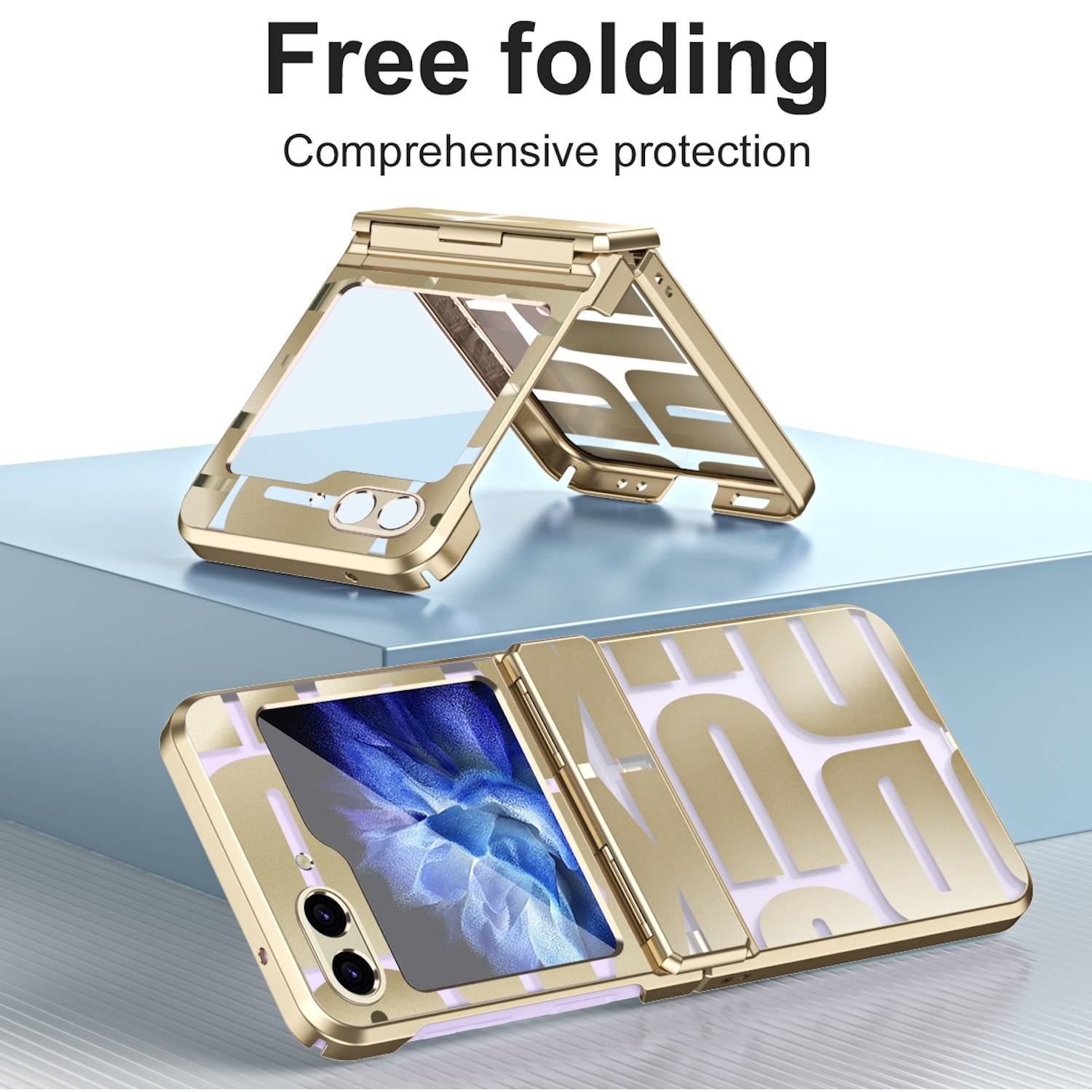 Für Samsung Galaxy Z Flip6 5G Design Electroplating Schutz Hülle Case