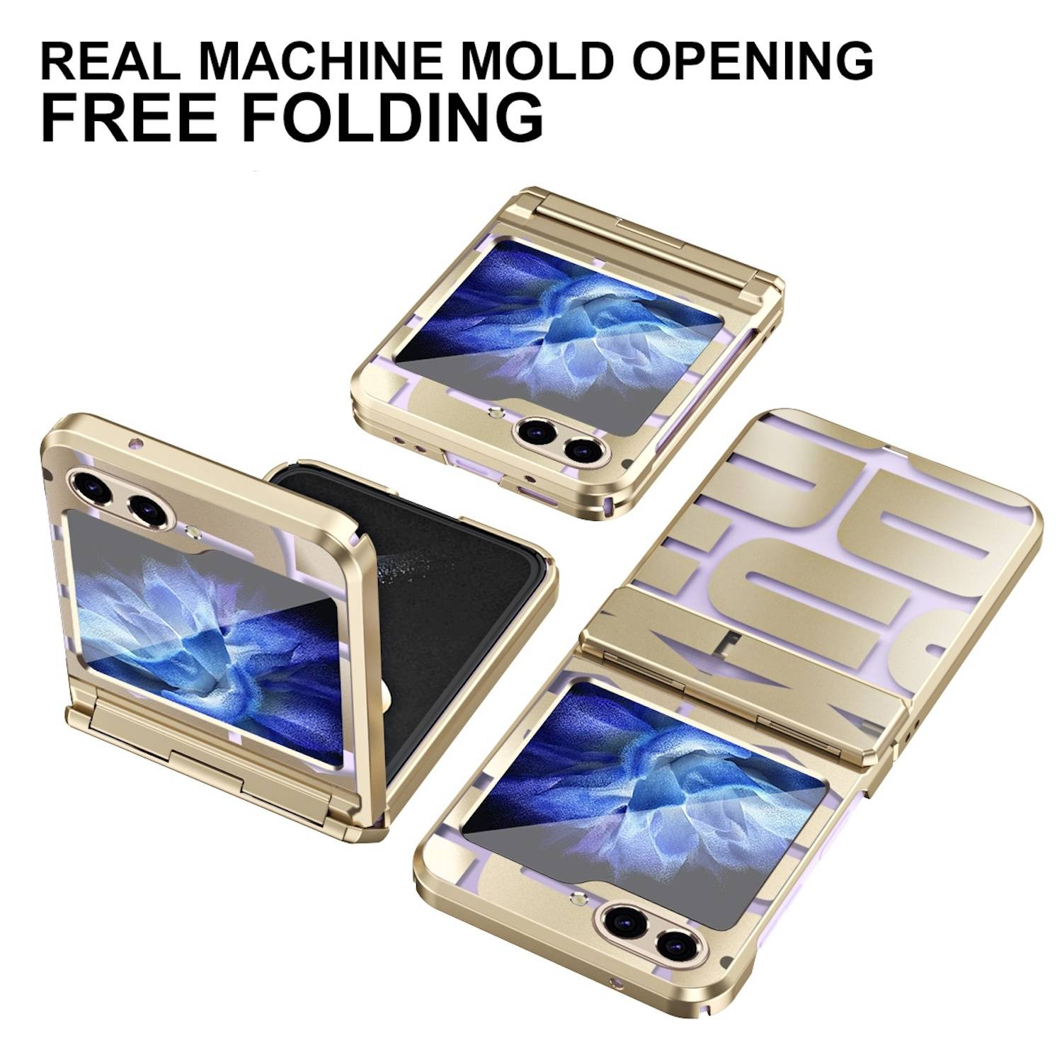 Für Samsung Galaxy Z Flip6 5G Design Electroplating Schutz Hülle Case