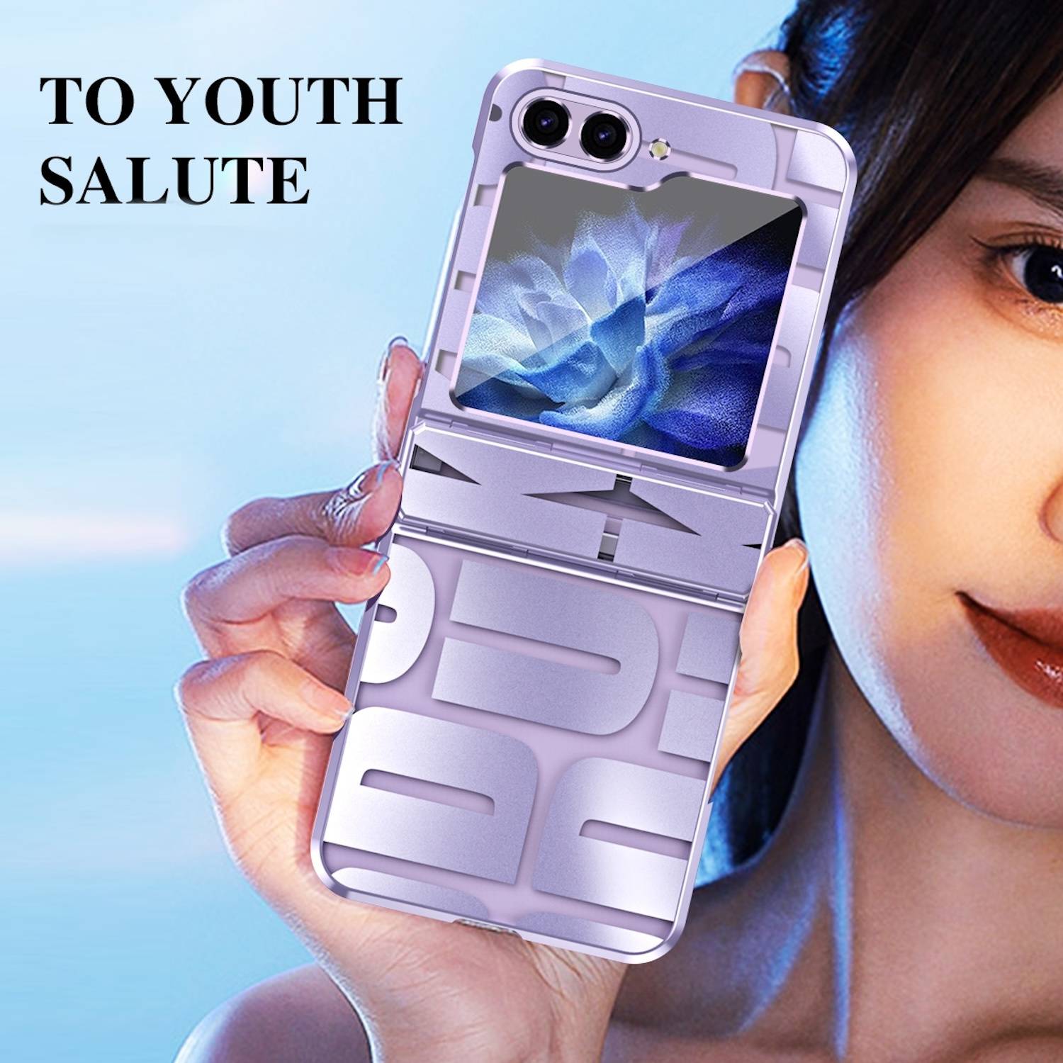 Für Samsung Galaxy Z Flip6 5G Design Electroplating Schutz Hülle Case