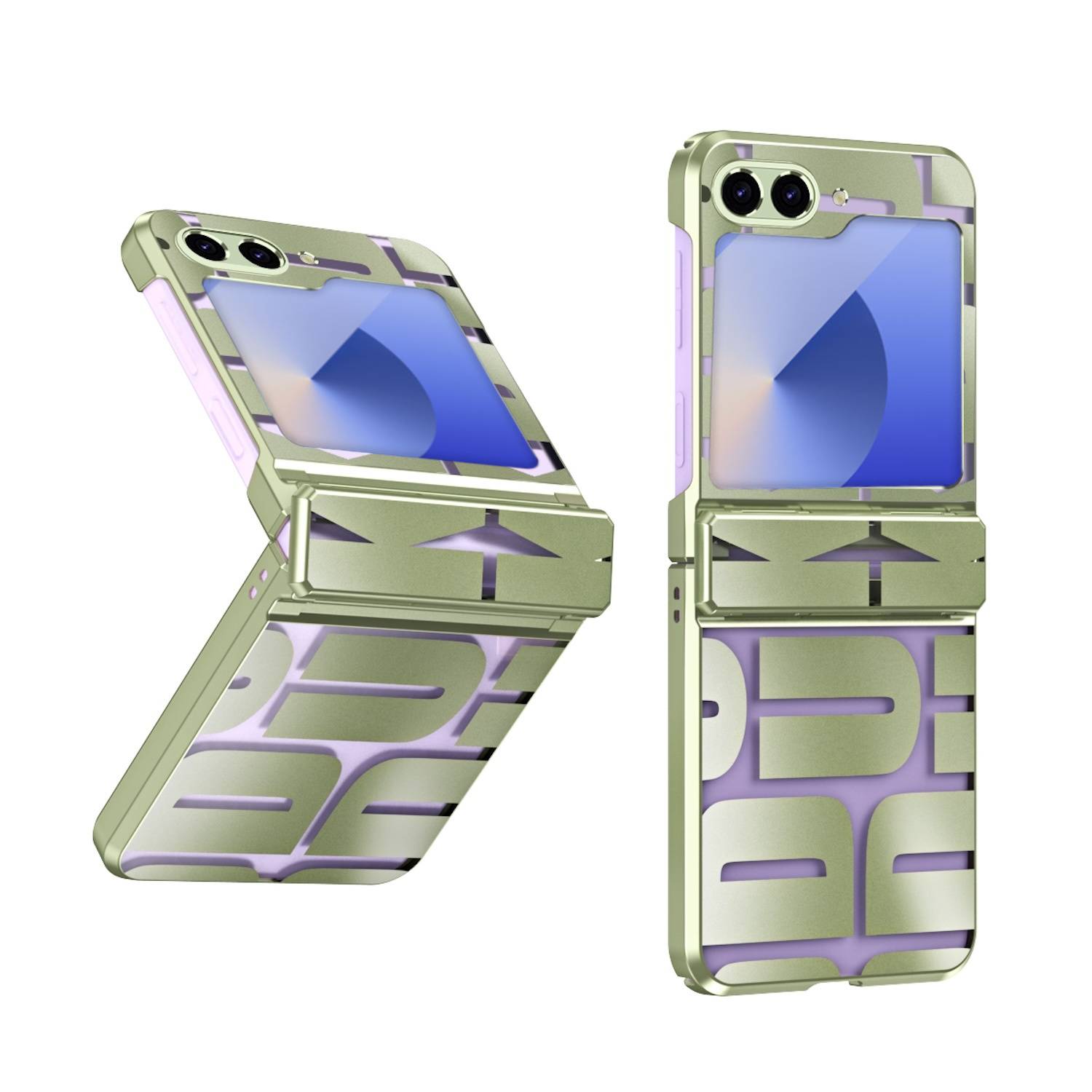 Für Samsung Galaxy Z Flip6 5G Design Electroplating Schutz Hülle Case