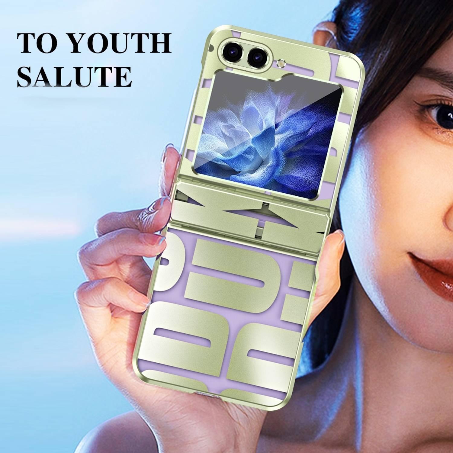 Für Samsung Galaxy Z Flip6 5G Design Electroplating Schutz Hülle Case