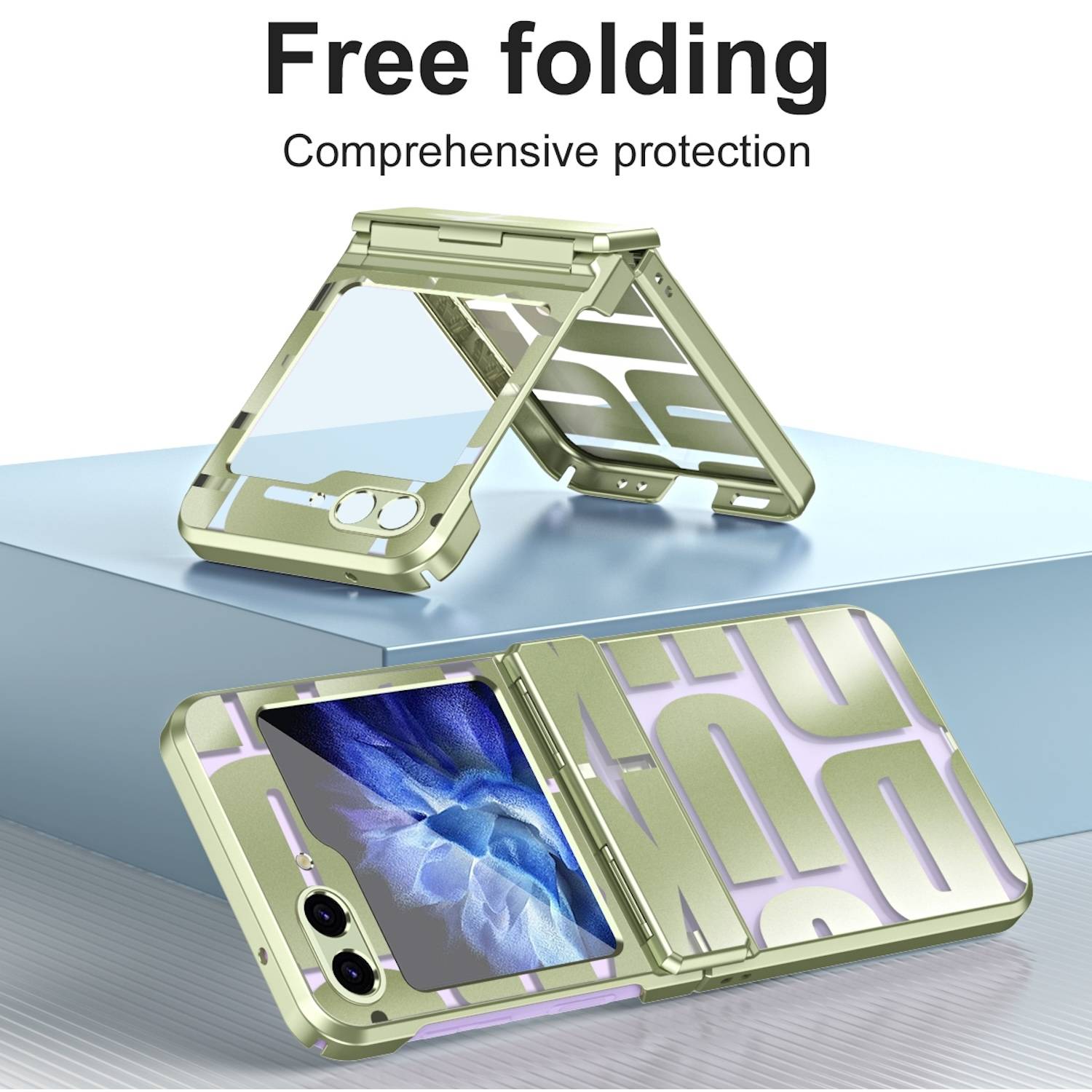 Für Samsung Galaxy Z Flip6 5G Design Electroplating Schutz Hülle Case