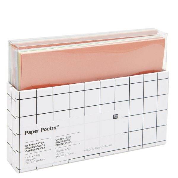 Kartenset Rainbow pastel, B6