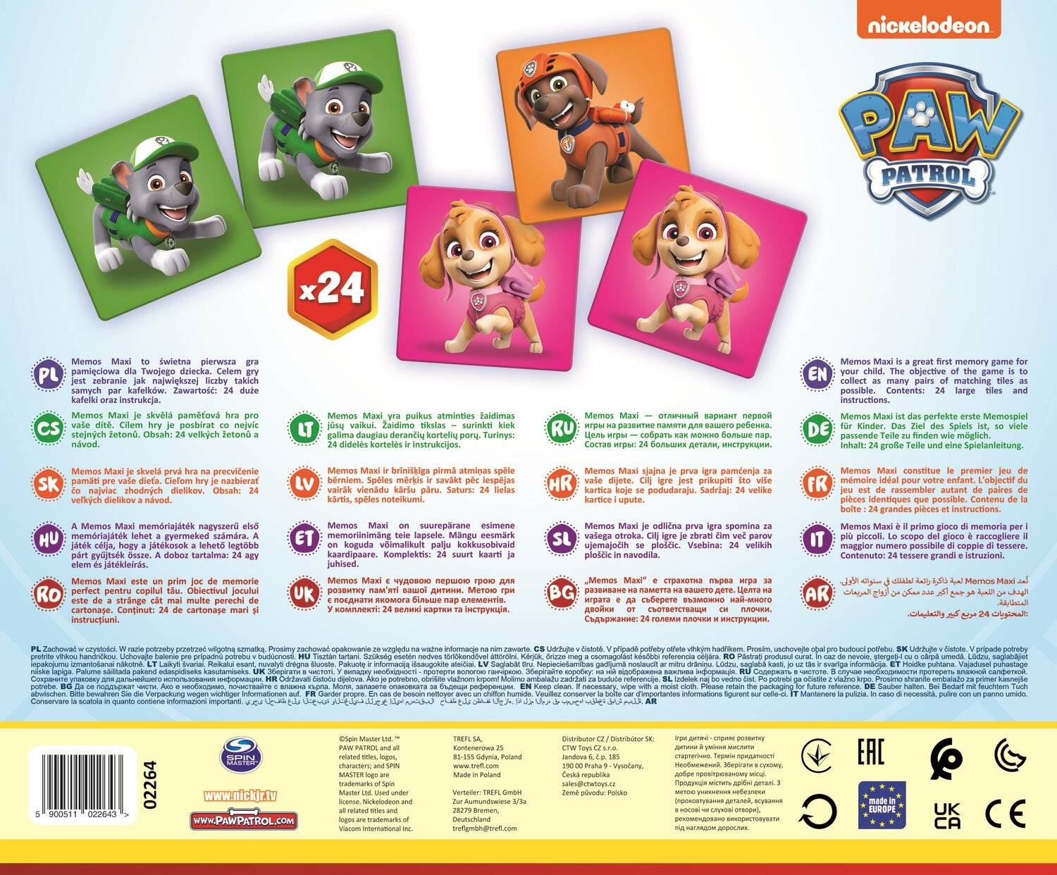 TREFL Maxi-Memory-Spiel Paw Patrol