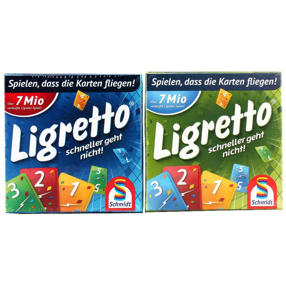 Schmidt Spiele Ligretto 8 Spieler - Vorteilspack (blau + grün)
