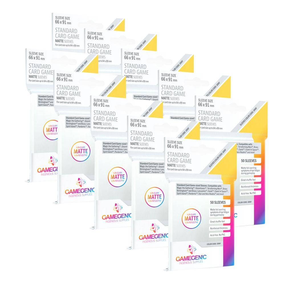 Gamegenic Matte Card Sleeves Kartenschutzhüllen 66x91mm (500 Stück) Vorteilspack