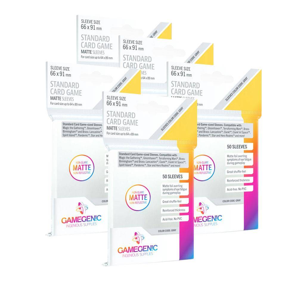 Gamegenic Matte Card Sleeves Kartenschutzhüllen 66x91mm (250 Stück) Vorteilspack