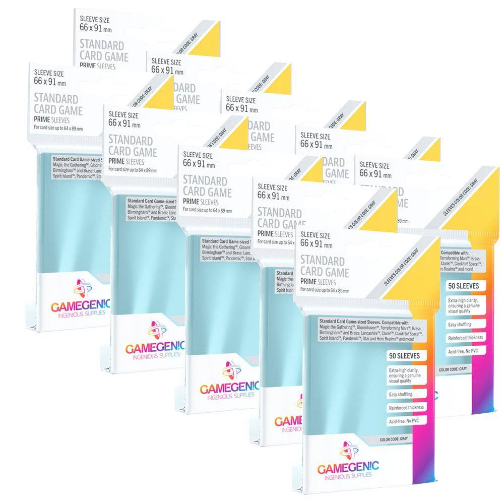 Gamegenic Prime Standard Card Game Sleeves Hüllen 66x91mm (500 Stück)