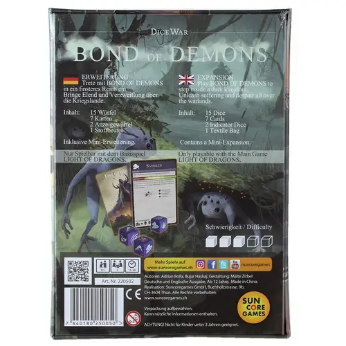 Suncoregames DiceWar - Bond of Demons 2.Erweiterung (DE/EN) Suncoregames DiceWar - Bond of Demons 2.Erweiterung (DE/EN)