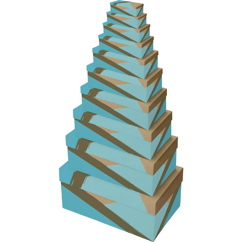 Clairefontaine Geschenkboxen-Set "Türkis", 10-teilig