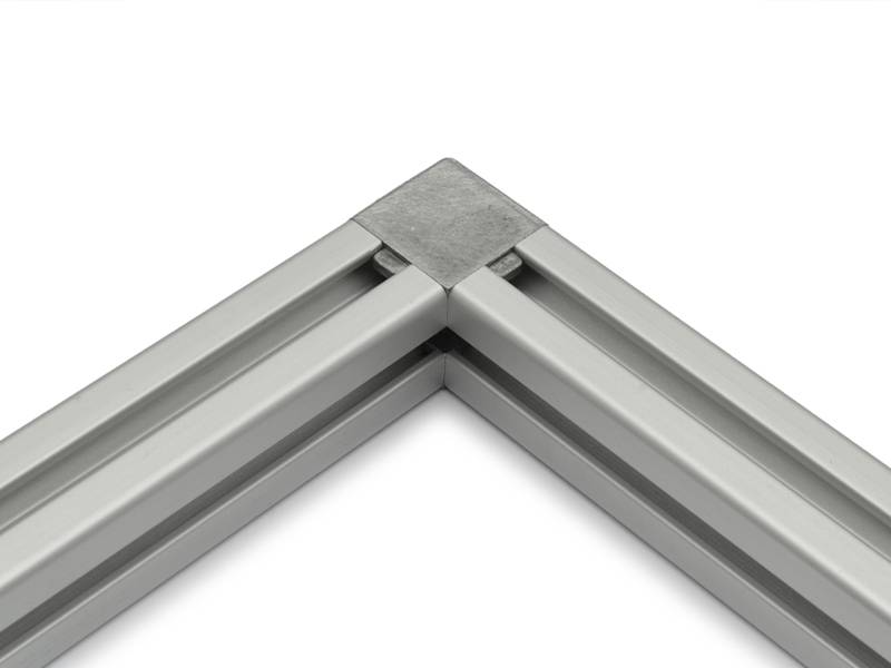 Würfelverbinder 2D 20 I-Typ Nut 5 inkl. Befestigungssatz und Abdeckkappen