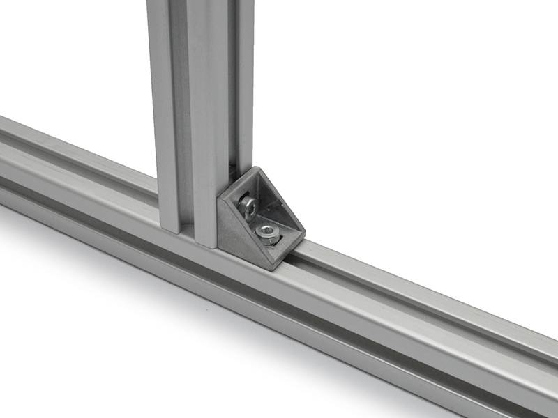 Winkel 20 I-Typ Nut 5 inkl. Befestigungssatz und Abdeckkappe