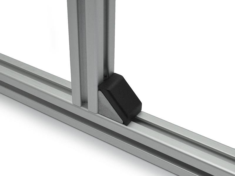 Winkel 20 I-Typ Nut 5 inkl. Befestigungssatz und Abdeckkappe