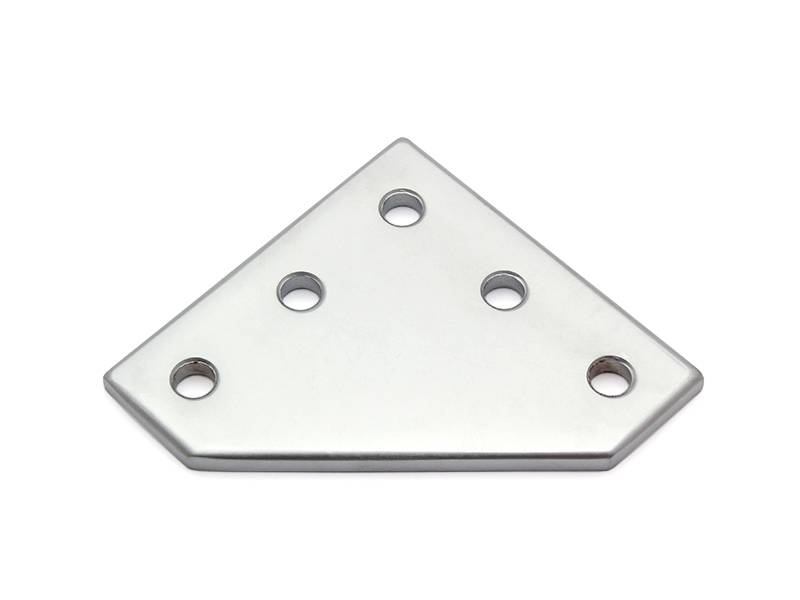 Knotenplatte Alu vernickelt 60x60