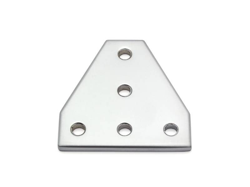Verbinderplatte - T - Alu vernickelt 60x60