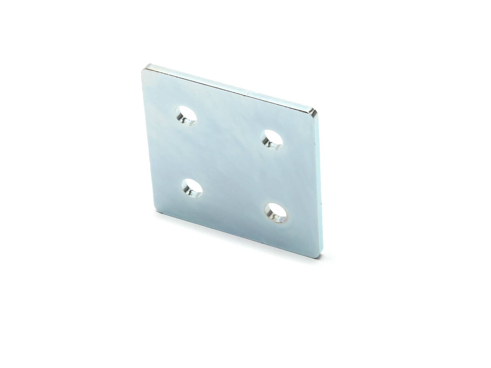 Verbinderplatte I-Typ Nut 5, 40x40mm, Stahl 2mm galvanisch verzinkt