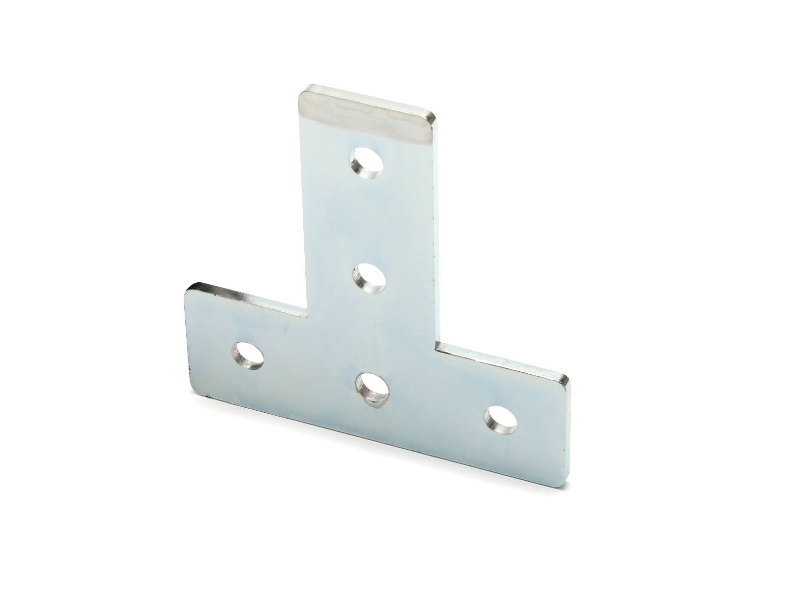 Verbinderplatte I-Typ Nut 5, T - 20x60x60mm, Stahl 2mm galvanisch verzinkt