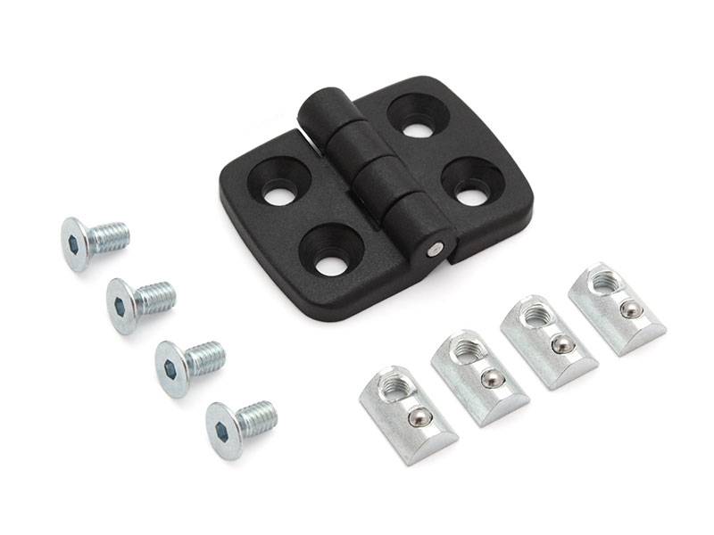 Scharnier 20x20 leicht I-Typ Nut 5 inkl. Befestigungssatz