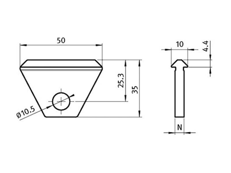 Werkzeuggleiter Nut 5 I-Typ