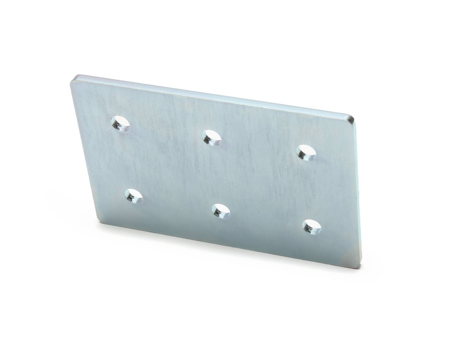 Verbinderplatte I-Typ Nut 6, 60x90mm, Stahl 3mm galvanisch verzinkt