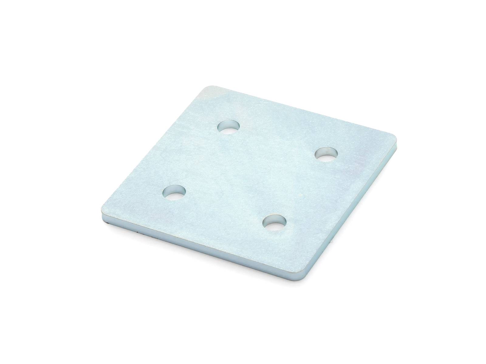 Verbinderplatte I-Typ Nut 6, 60x60mm, Stahl 3mm galvanisch verzinkt