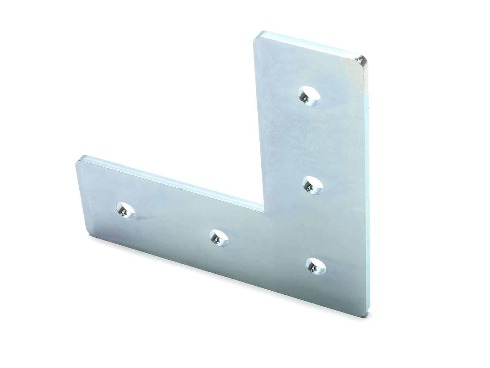 Verbinderplatte I-Typ Nut 6, L - 30x90x90mm, Stahl 3mm galvanisch verzinkt