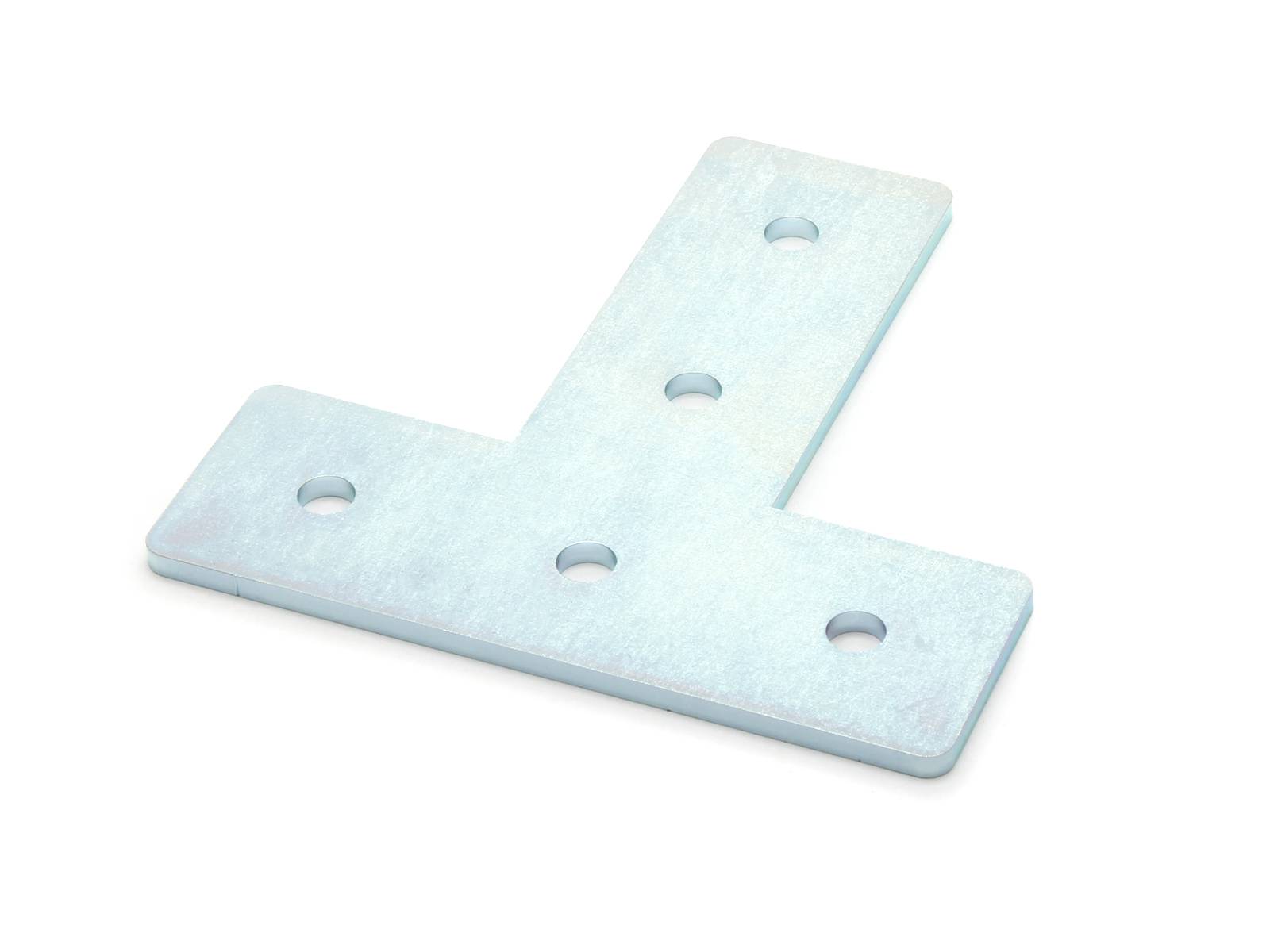 Verbinderplatte I-Typ Nut 6, T - 30x90x90mm, Stahl 3mm galvanisch verzinkt