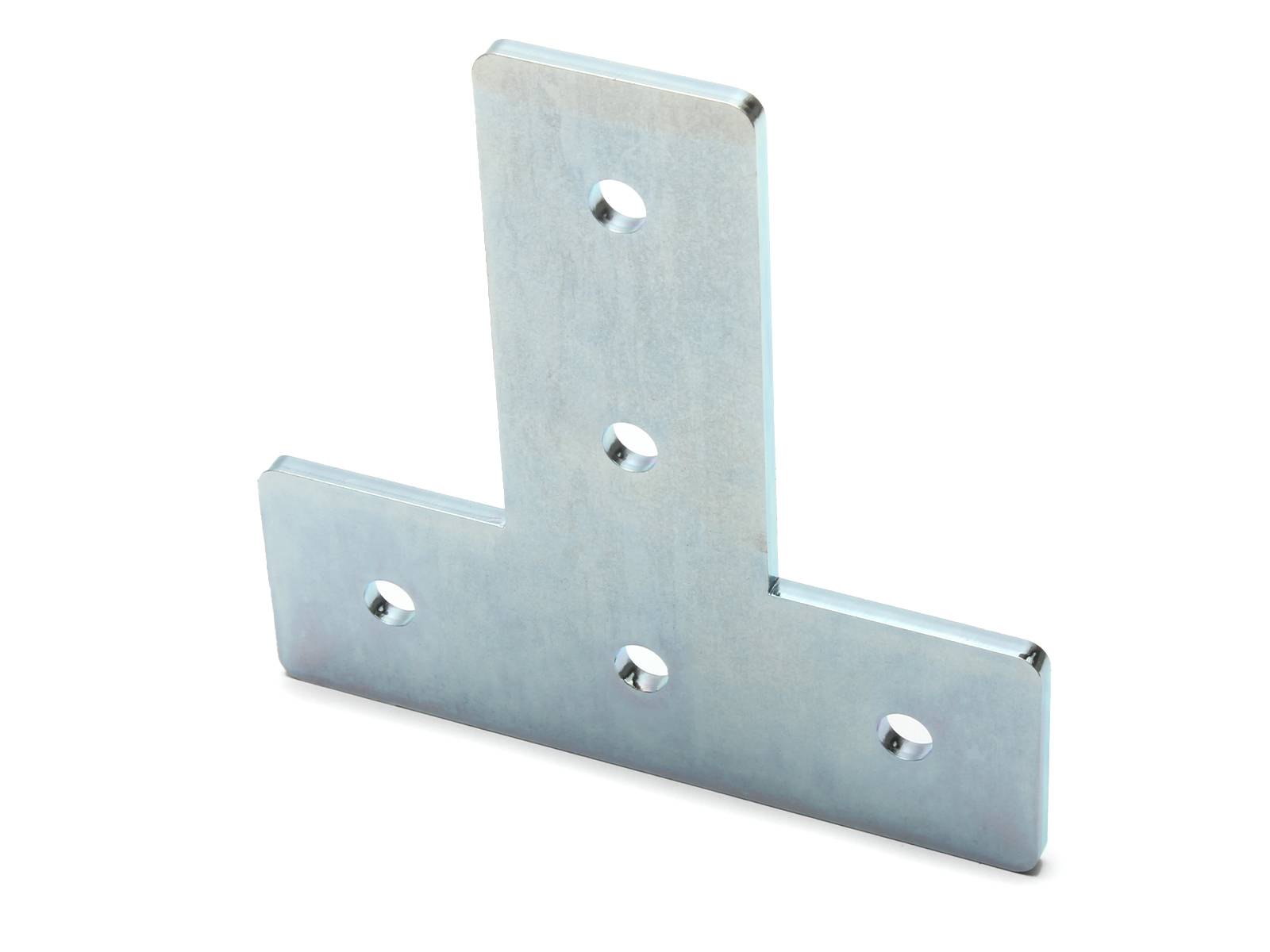 Verbinderplatte I-Typ Nut 6, T - 30x90x90mm, Stahl 3mm galvanisch verzinkt
