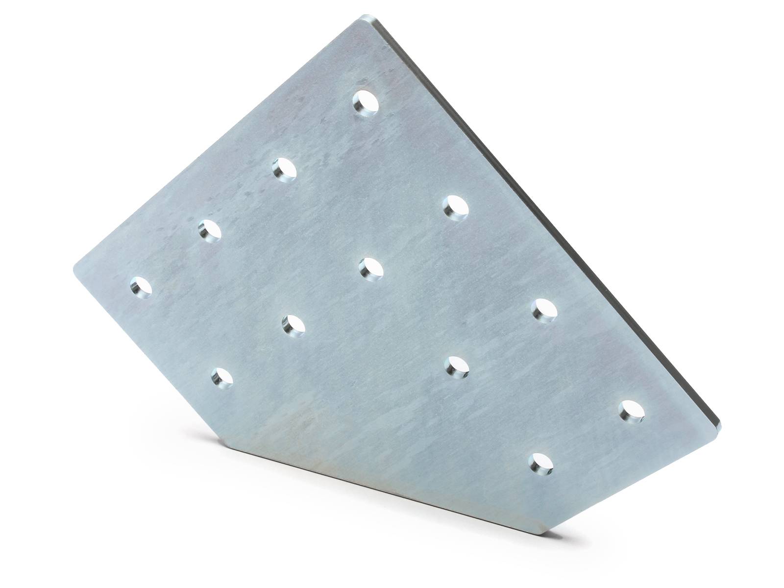 Verbinderplatte I-Typ Nut 6, LD - 60x120x120mm, Stahl 3mm galvanisch verzinkt