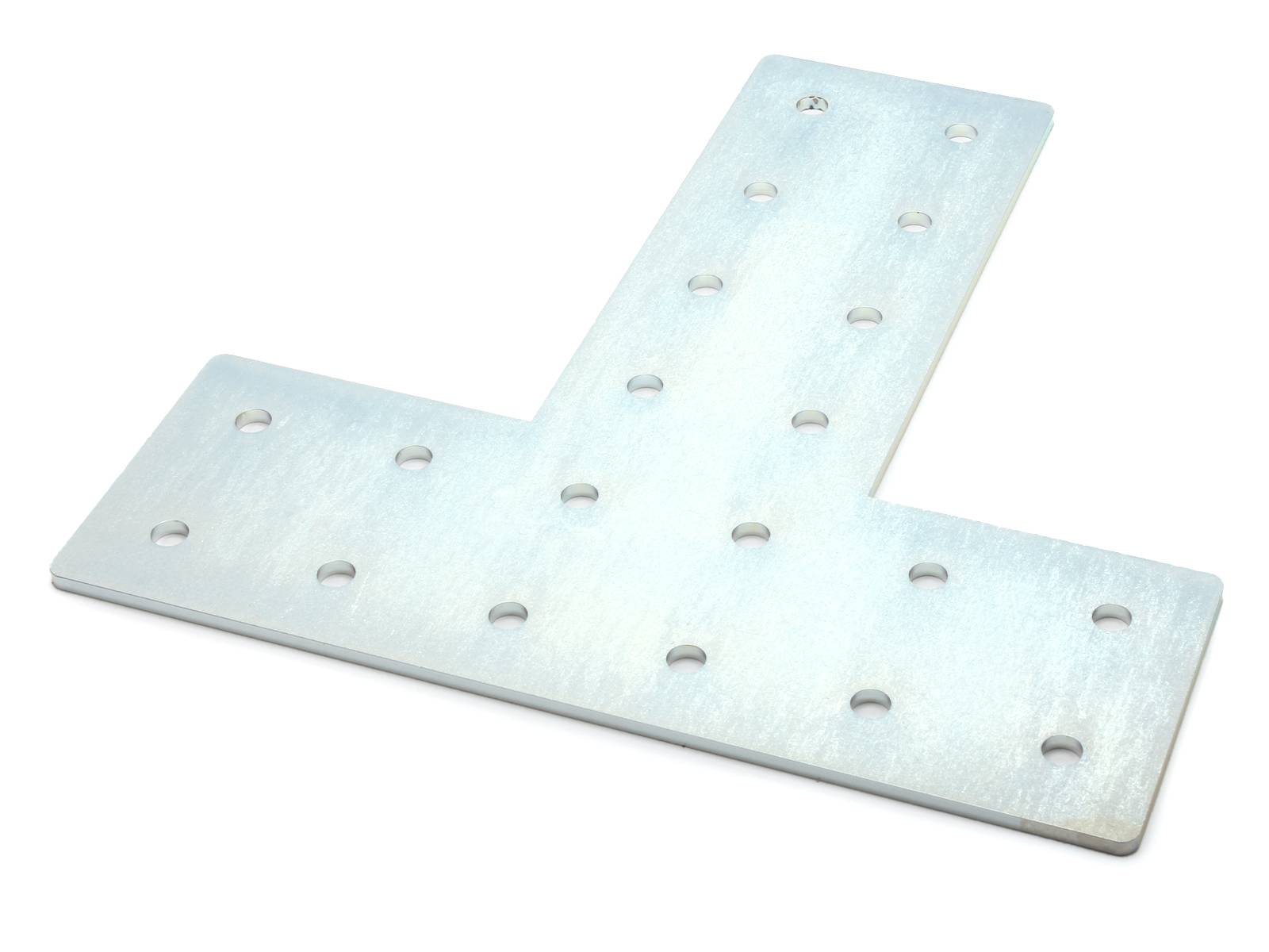Verbinderplatte I-Typ Nut 6, T - 60x180x180mm, Stahl 3mm galvanisch verzinkt
