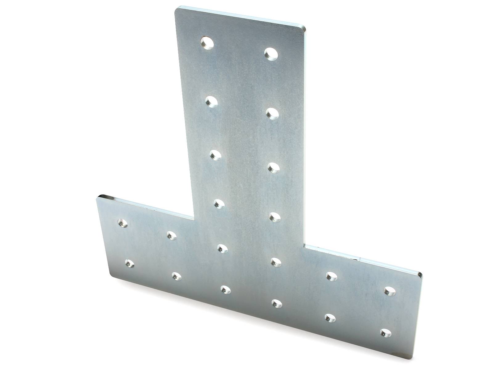 Verbinderplatte I-Typ Nut 6, T - 60x180x180mm, Stahl 3mm galvanisch verzinkt