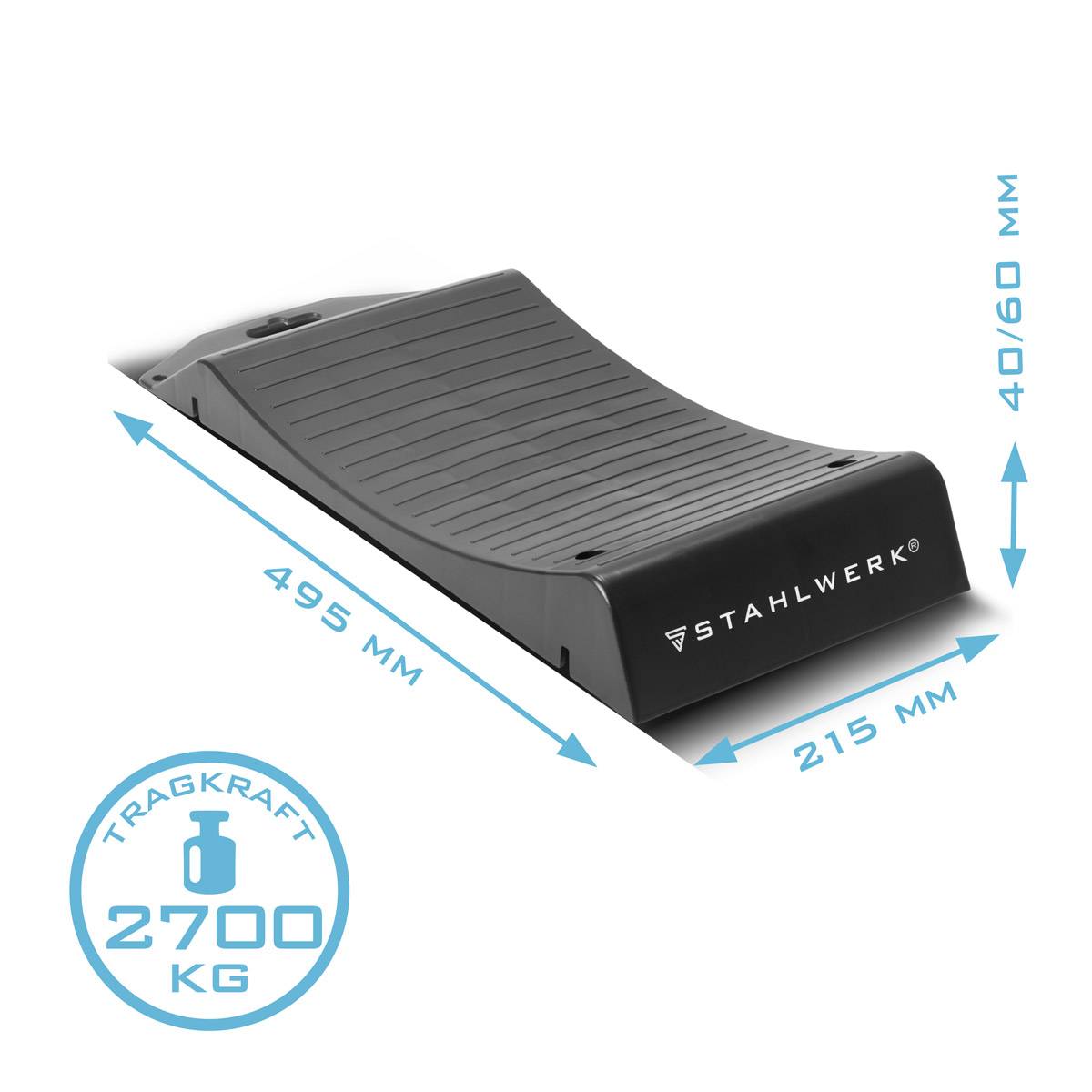 STAHLWERK Reifenschoner Standplatten GT-18 ST 4er Set 2,7t Tragkraft Reifenwiege