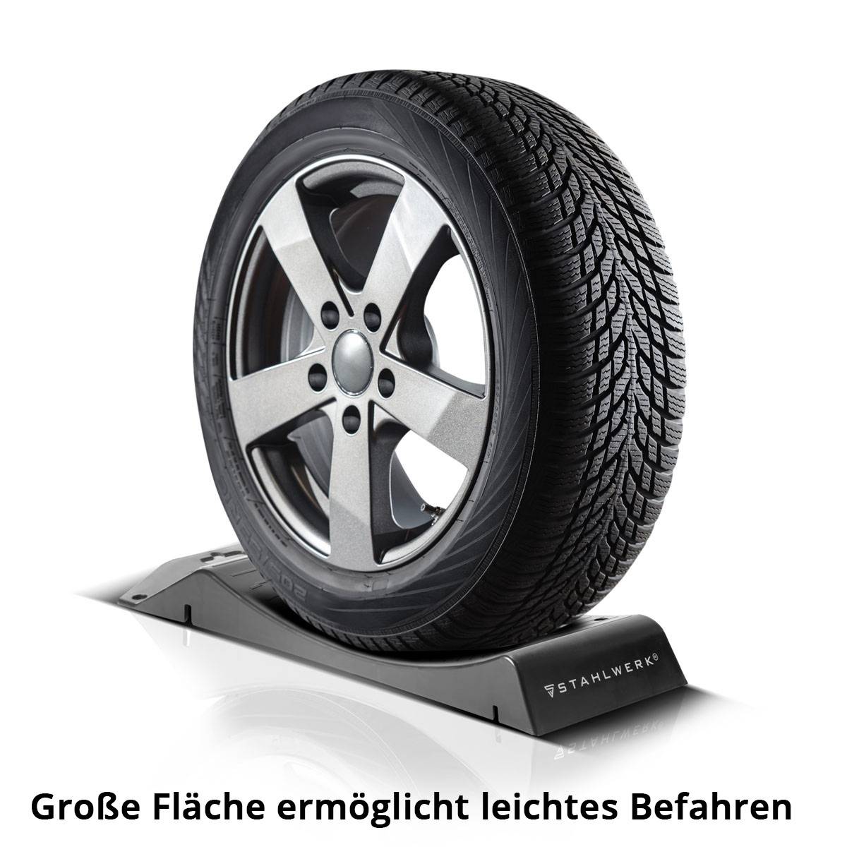 STAHLWERK Reifenschoner Standplatten GT-18 ST 4er Set 2,7t Tragkraft Reifenwiege