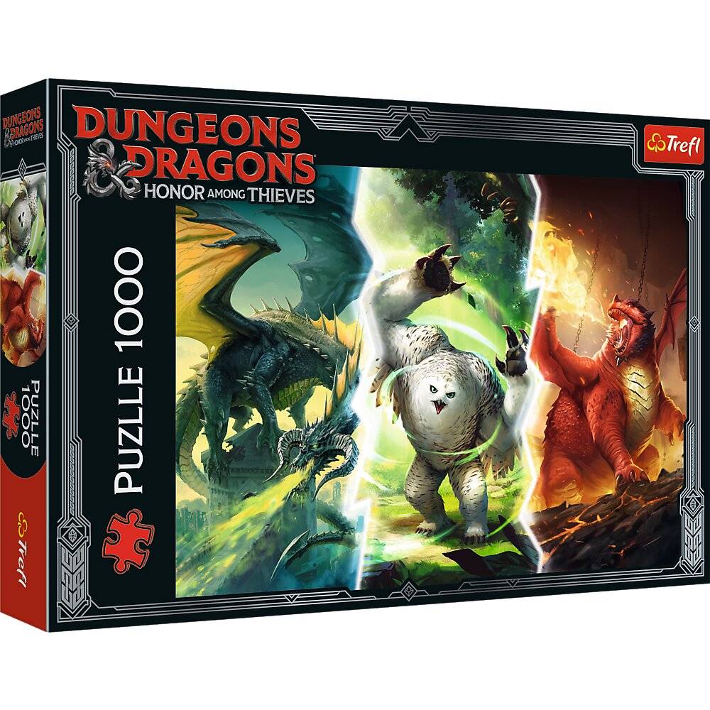 TREFL Puzzle Dungeons & Dragons: Legendäre Monster von Faerûn 1000 Teile