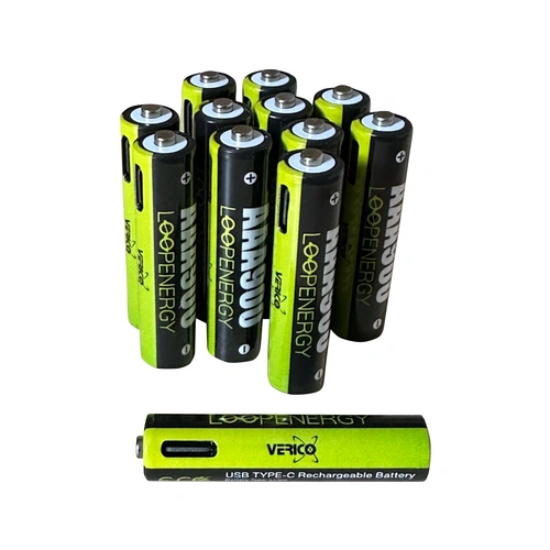 VERICO Li-Ion-Akku Loop Energy AAA, mit USB-C Buchse, 12er Pack VERICO Li-Ion-Akku Loop Energy AAA, mit USB-C Buchse, 12er Pack
