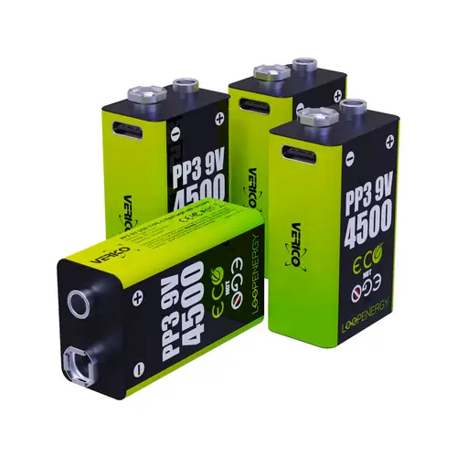 VERICO Li-Ion-Akku Loop Energy 9 V- Block, 4er Pack VERICO Li-Ion-Akku Loop Energy 9 V- Block, 4er Pack