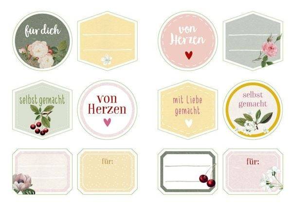 Deko-Sticker - Kirschen