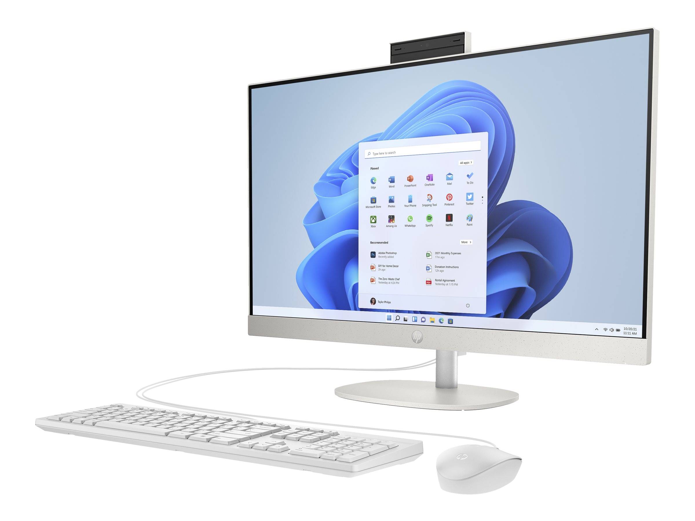 HP All-in-One PC 27-cr0110ng [68,5cm (27") FHD-Display, Ryzen 3 7320U, 8GB RAM,