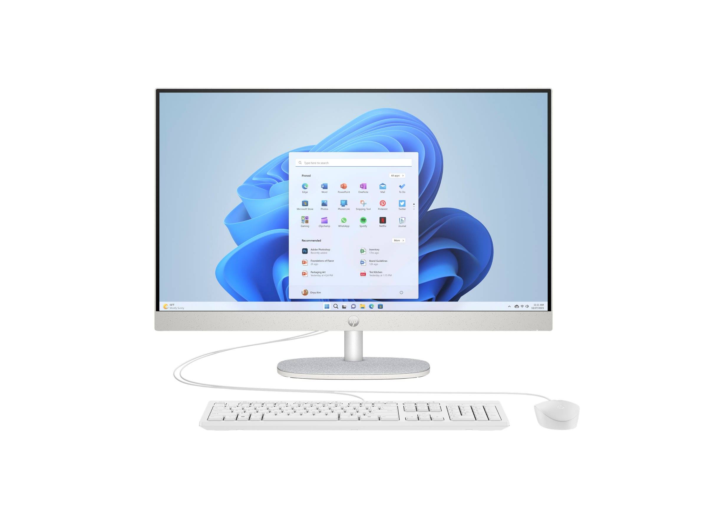 HP All-in-One PC 27-cr0107ng [68,5cm (27") FHD-Display, Intel i3-1315U, 8GB RAM,