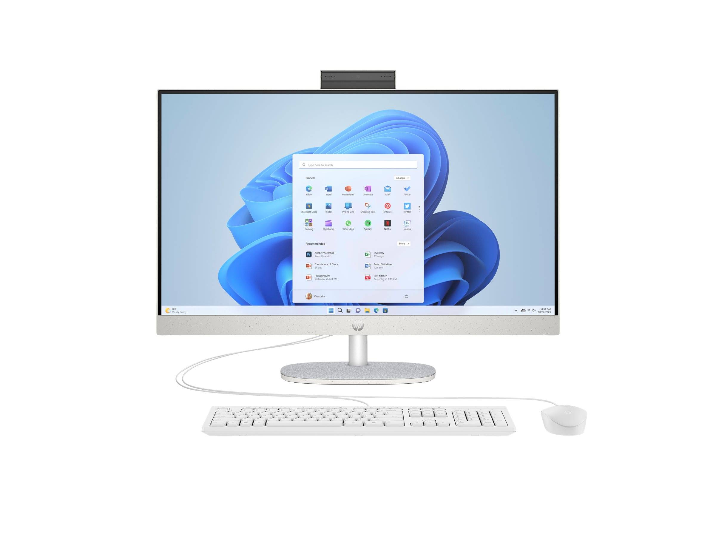 HP All-in-One PC 27-cr0107ng [68,5cm (27") FHD-Display, Intel i3-1315U, 8GB RAM,