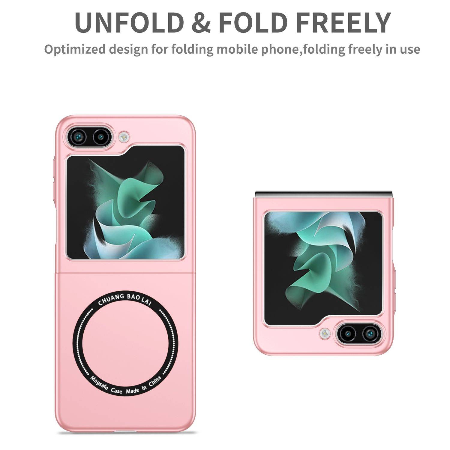 Für Samsung Galaxy Z Flip6 Magnet Magsafe Handy Schutz Hülle Case Pink